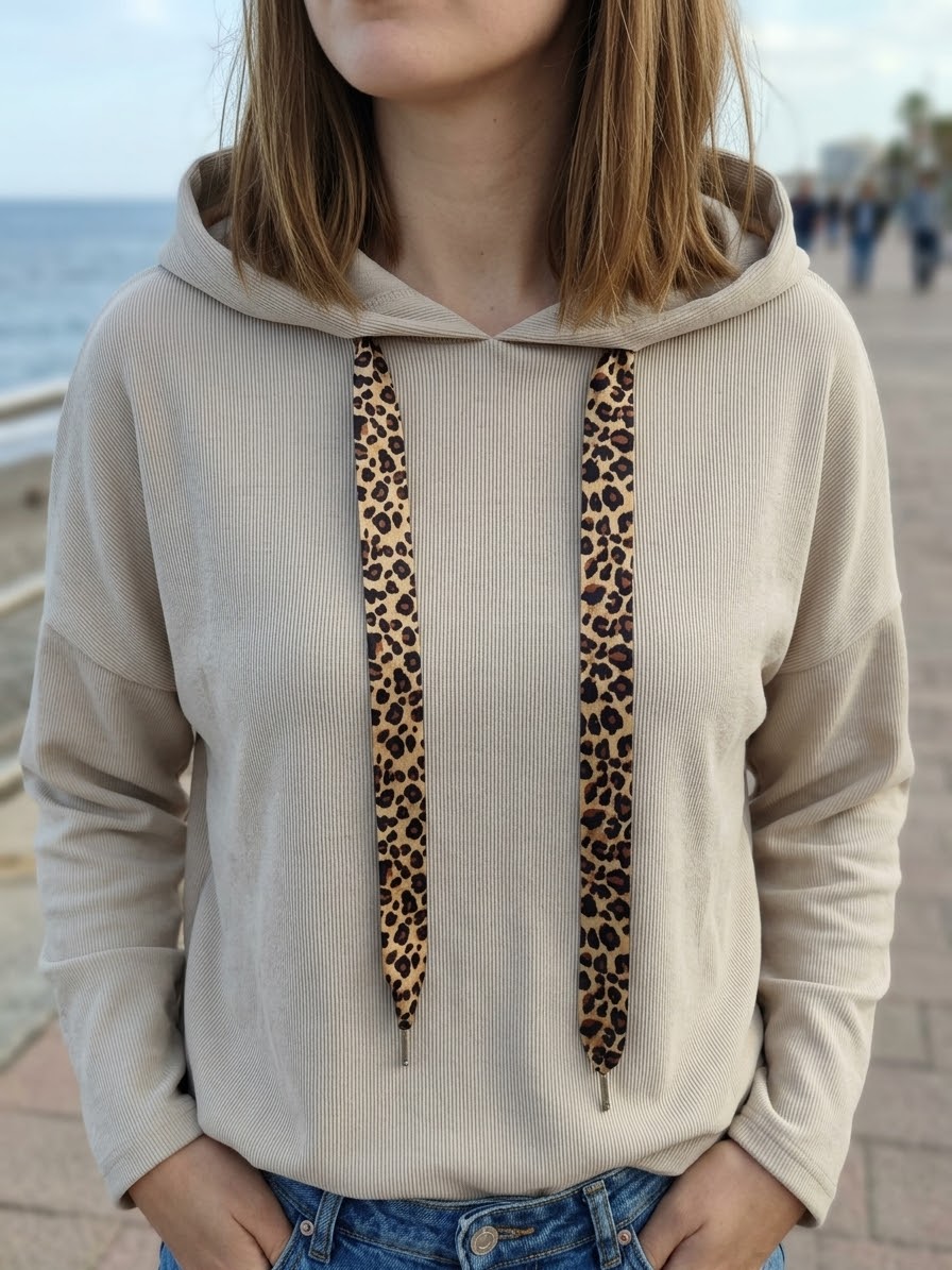 SUDADERA CUERDA LEOPARDO ref.0262