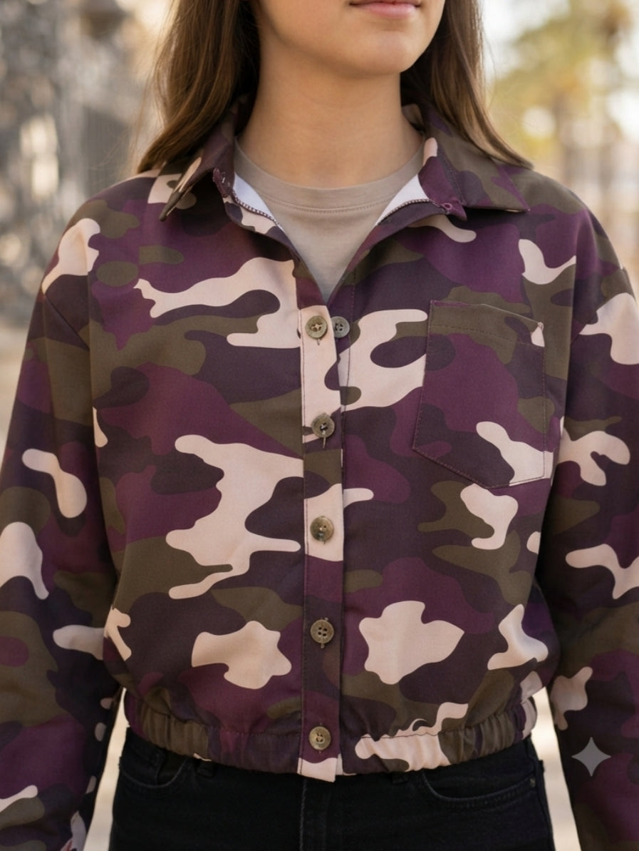 CHAQUETA MILITAR GOMA CINTURA ref. 0202