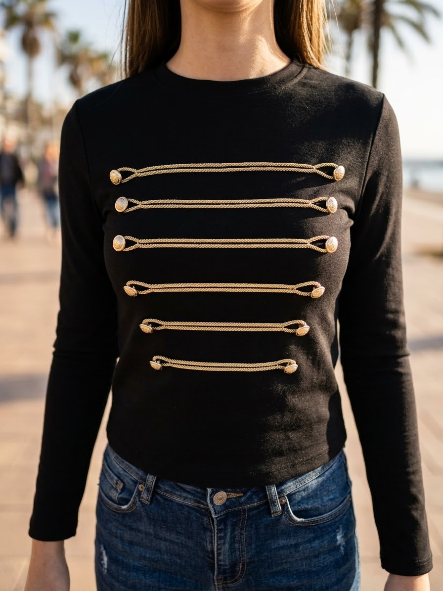 CAMISETA BOTONES ref.0276