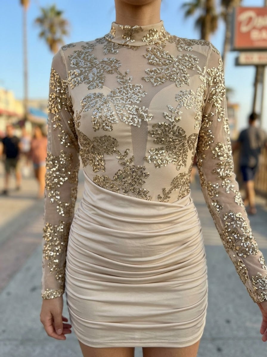 VESTIDO PAILLETTES ref.0258